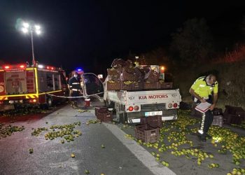 Kamyon ile kamyonet çarpıştı: 1 ölü, 3 yaralı