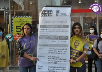 Mor Dayanışma’dan dev faturalı eylem: Geçinemiyoruz!