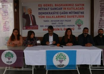 Mersin’de 28 Kasım HDP mitingine çağrı