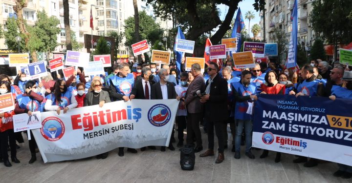 “Maaşlarımıza yüzde yüz zam istiyoruz”