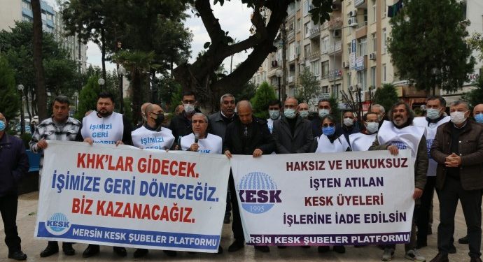 KESK: İhraç edilenler işlerine iade edilsin
