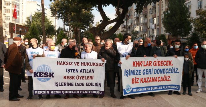 “Tüm kamu emekçileri görevlerine iade edilinceye kadar mücadele etmeye devam edeceğiz”