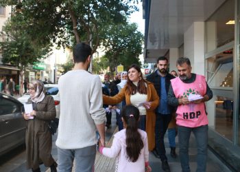 HDP’liler bütçeye dair bildiri dağıtı