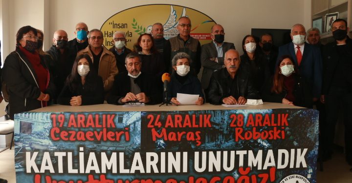 “Cezaevleri, Maraş, Roboski Katliamları unutmadık unutturmayacağız”