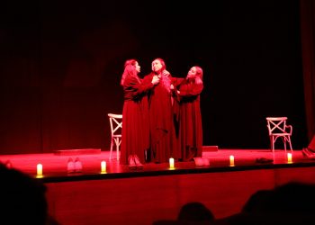 Kadına şiddete tiyatro ile dikkat çektiler