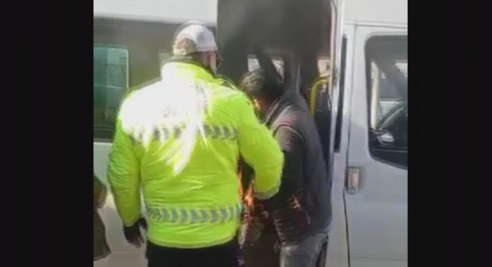 Araçları bağlanan işçiler darp edildi