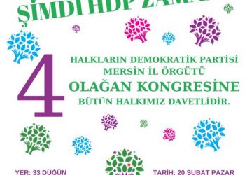 HDP Mersin kongresi yarın