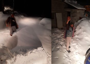 Mezitli Belediyesi Şahin Ailesini Kar Esaretinden Kurtardı