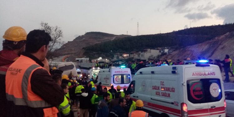 Akkuyu Nükleer Santral işçilerini taşıyan otobüste kaza