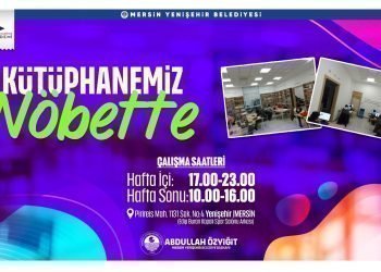 Yenişehir Belediyesinden “nöbetçi kütüphane”