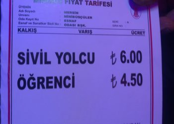 Mersin’de ulaşıma zam