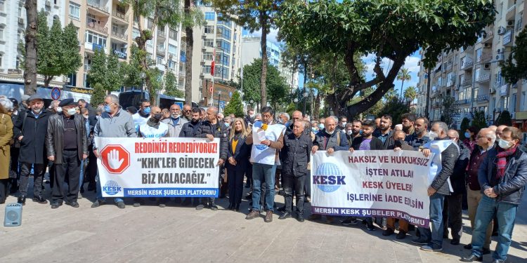 Mersin’de KHK’lere tepki