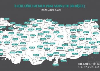 Mersin’de haftalık vaka sayısı açıklandı