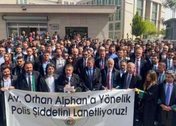 Av. Orhan Alphan’a yönelik polis şiddeti protesto edildi