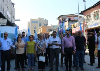 Tarsus’ta gözaltı protestosu