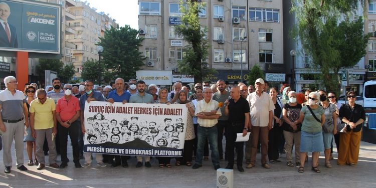 Suruç’ta katledilenler Mersin’de anıldı: “Suruç için adalet”