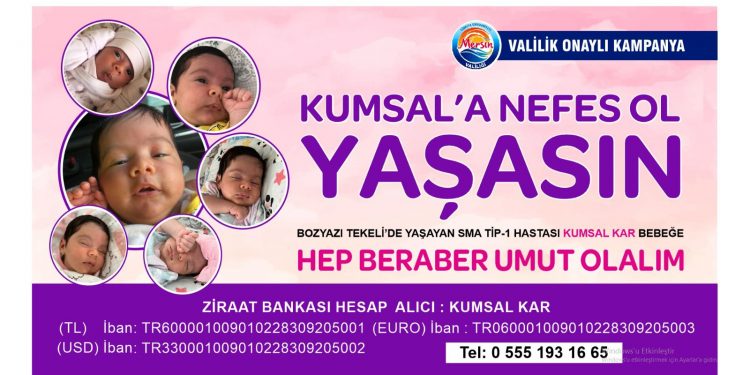 Türkiye’nin en küçük SMA hastası Kumsal, yaşam savaşı veriyor