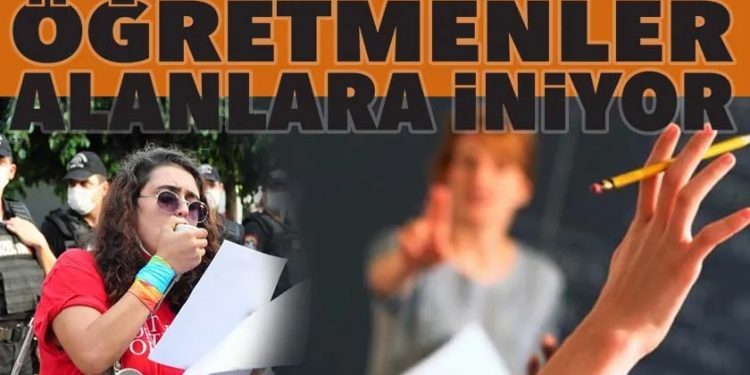 Öğretmenler alanlara iniyor