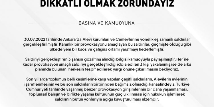 BARO BAŞKANLARI TOPLUMU PROVOKASYONLARA KARŞI UYARDI