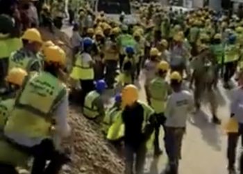 Akkuyu’da işçilerden eylem