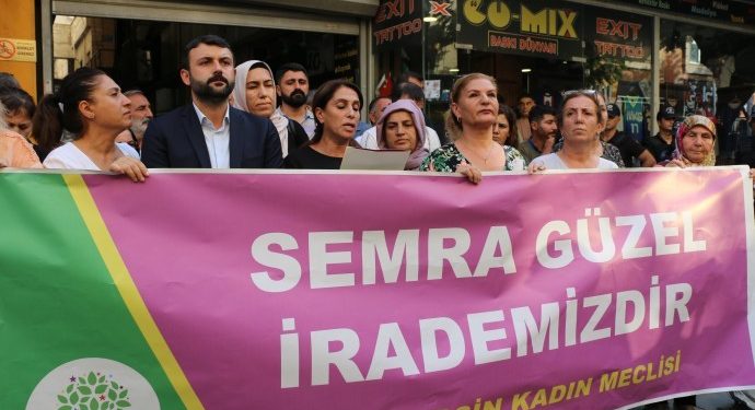 Semra Güzel’in gözaltına alınması protesto edildi