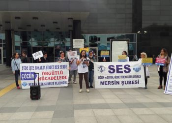 KESK’li kadınla şiddete karşı alanlarda!