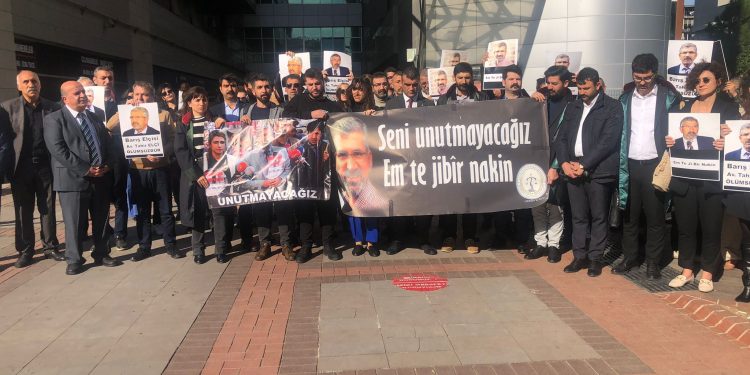 Katledilen Diyarbakır Baro Başkanı Tahir Elçi Mersin’de anıldı