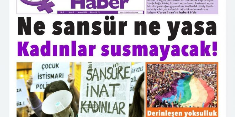 Eril medya diline karşı yola çıkan Kadından Haber 3’üncü sayısını çıkardı