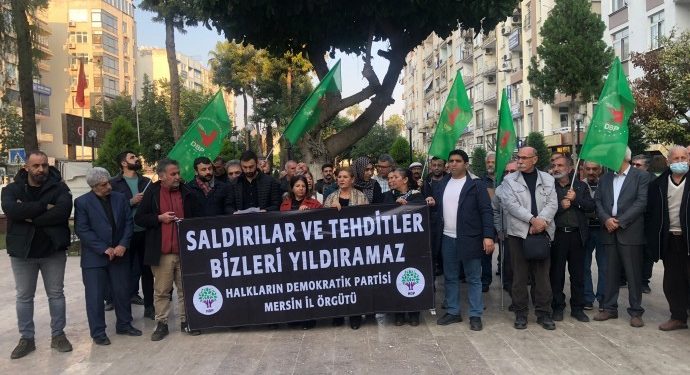 DBP’ye polis baskınına Mersin’den tepki
