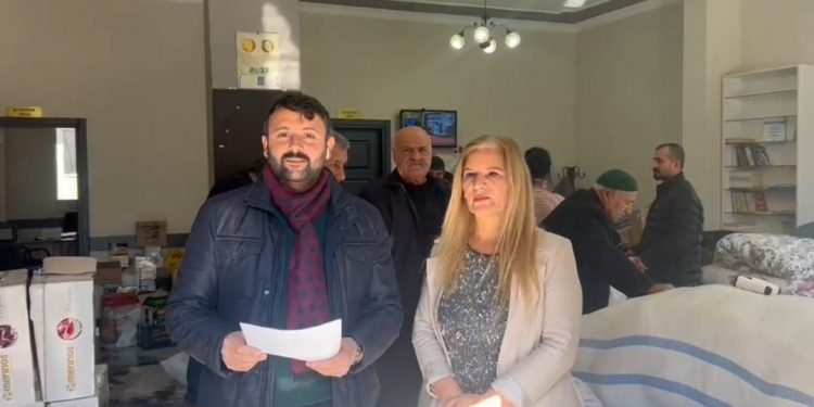 HDP Mersin İl Örgütü, afetzedeler için 7/24 dayanışmayı sürdürüyor