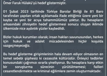 Barolardan tehdit edilen Bingöl Barosu Başkanı Hülakü’ye destek