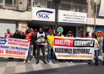 BES üyeleri hakları için eylemde