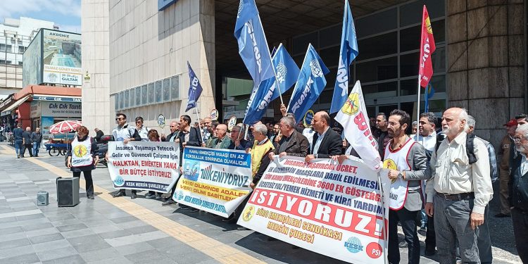 BES Mersin  kamu emekçilerinin taleplerini dile getirdi