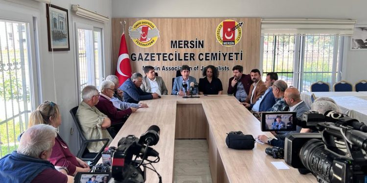 Yeşil Sol’un adaylarından Mersin Gazeteciler Cemiyeti’ne ziyaret