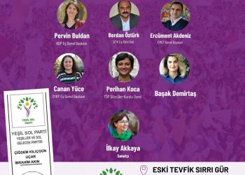 Yeşil Sol Parti 11 Mayıs’ta Mersin’de büyük miting düzenleyecek