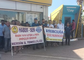Mersin PTT emekçileri yaşadıkları baskı ve sürgünleri protesto etti