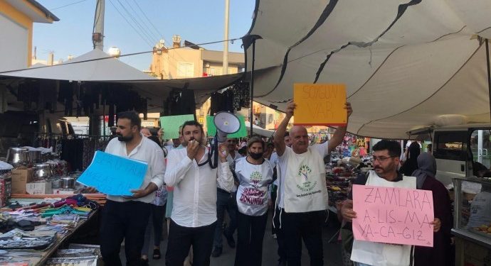 Mersin’de HDP ve Yeşil Sol Parti’den zam protestosu