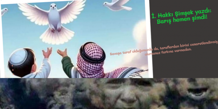 İ. Hakkı Şimşek yazdı: Barış hemen şimdi!