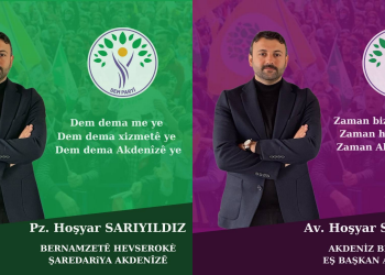 DEM Parti Akdeniz Belediyesi Eşbaşkan aday adayı Hoşyar SARIYILDIZ: Halkımızın mücadelesine layık olmak için gece gündüz çalışacağız