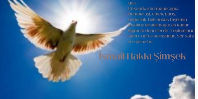 İ. Hakkı Şimşek: Yeni yıl barış yılı olmasını diliyorum; Ser sal a we pîroz be