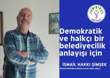 Mersin Mercek köşe yazarı İ. Hakkı Şimşek DEM Parti’den aday adayı oldu