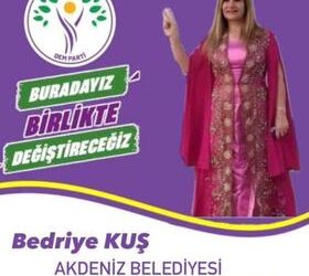 Bedriye Kuş Akdeniz Belediyesi eşbaşkanlığı için DEM Parti’den aday adayı