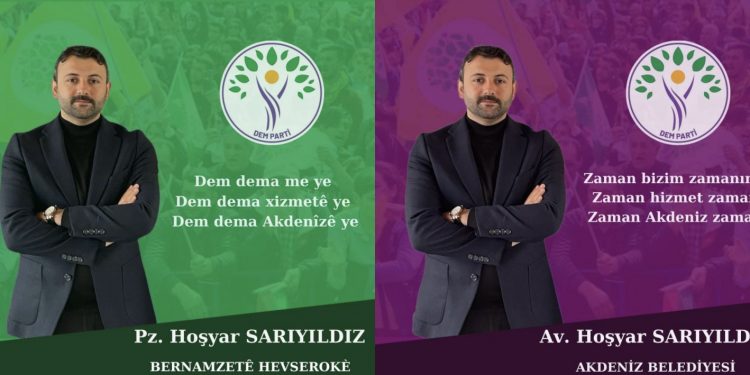 DEM Parti Akdeniz Belediyesi Eşbaşkanı Hoşyar Sarıyıldız kimdir?