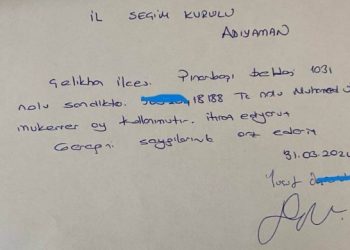 Sandık görevlisinin iki kez oy kullandığı tespit edildi